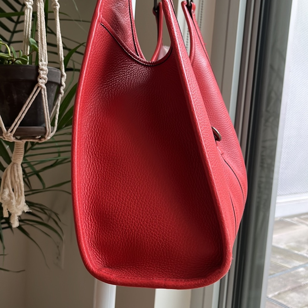 Gucci Red Leather Shoulder Bag - Picture 3 of 16